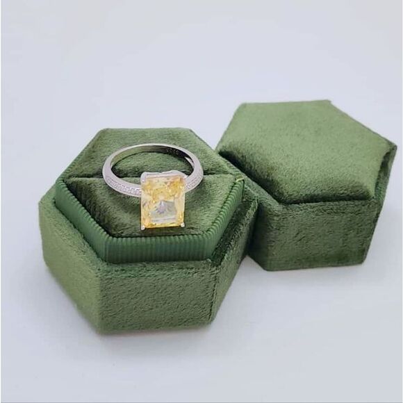 Sterling Silver S925 Citrine Ring - Picture 3 of 5